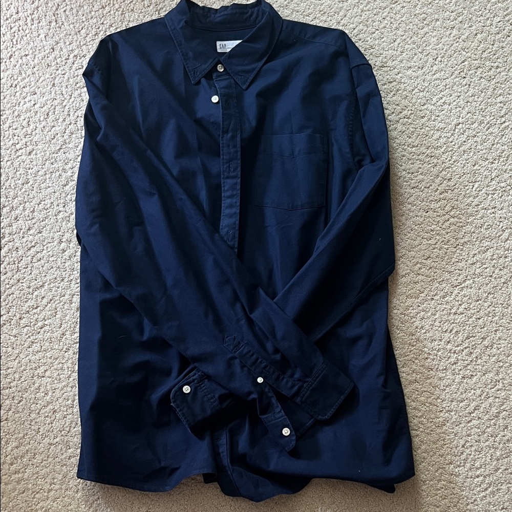 GAP Dark Blue Stretch Shirt